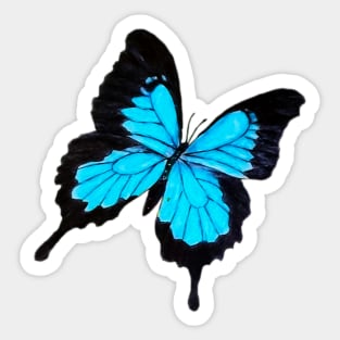 Blue Monarch Butterfly Sticker